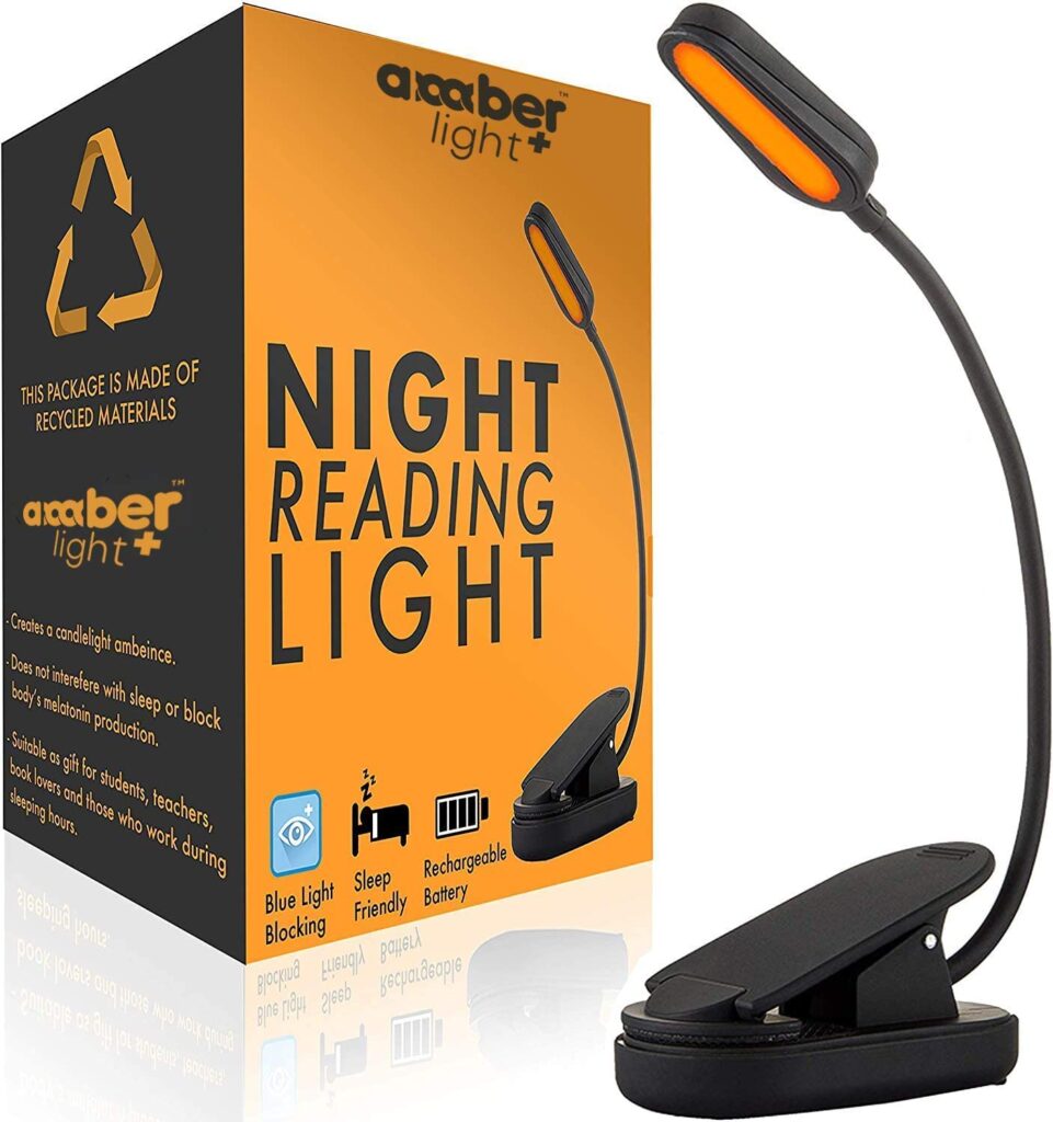 Amber Light Night Reading Light