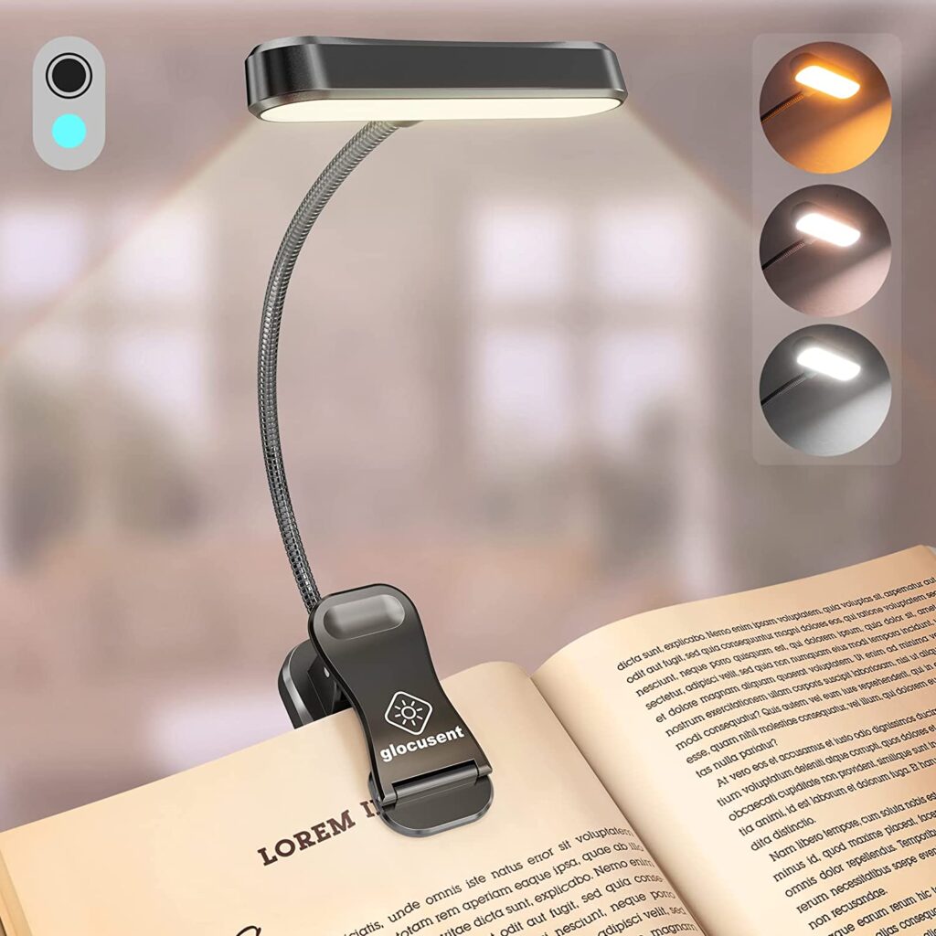 Glocusent Horizontal ET Head Book Light